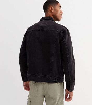 Black denim clearance jacket new look