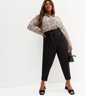 Native Youth Plus high waist pleated very wide leg trousers  ASOS