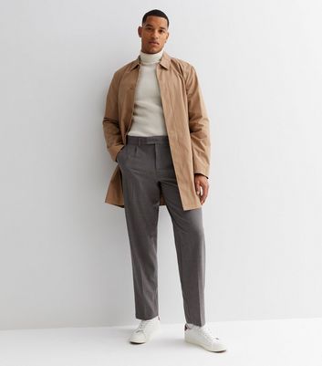 BOSS - Relaxed-fit trousers in striped stretch jersey