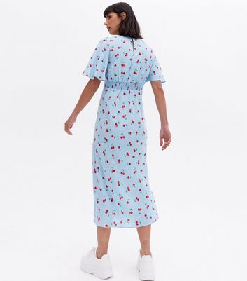 Light blue cherry on sale dress