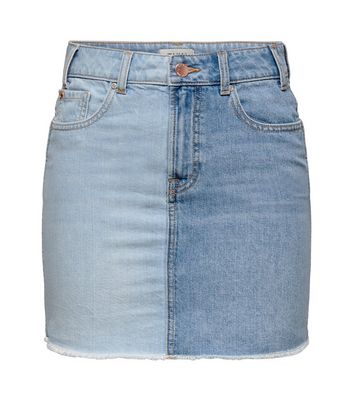 Click to view product details and reviews for Only Blue Denim Mixed Mini Skirt New Look.