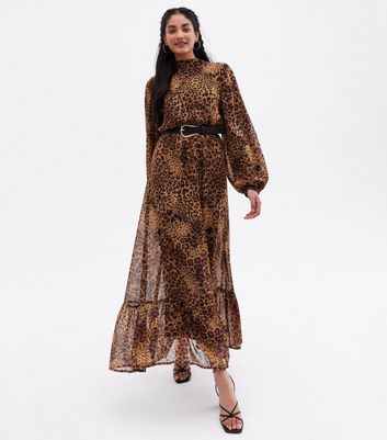 Vila leopard print outlet dress