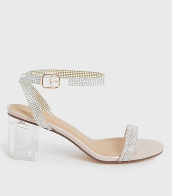 Truffle Collection Wide Fit Block Heel Sandal in Pink | Lyst