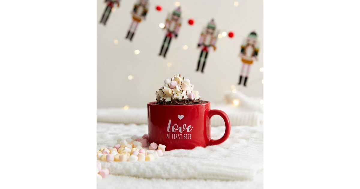 Red Nutella Mug Cake Gift Set New Look