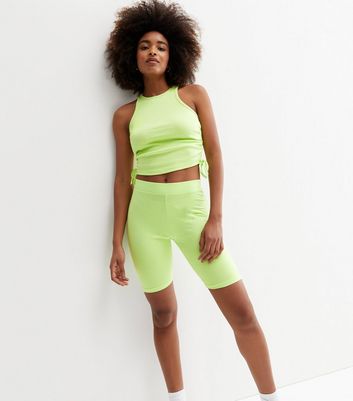 Neon green cheap cycling shorts