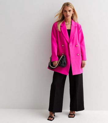 New look petite pink coat best sale