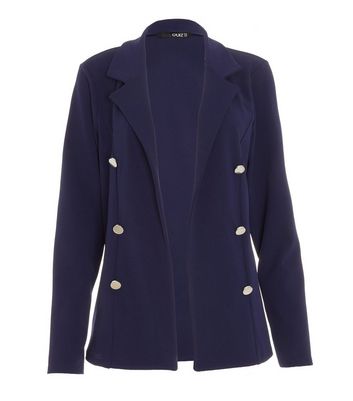 Click to view product details and reviews for Quiz Navy Button Blazer New Look.