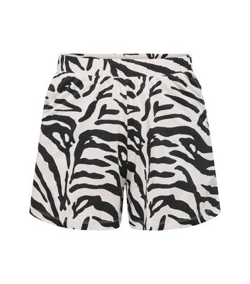 JDY Black Zebra Print Jersey High Waist 