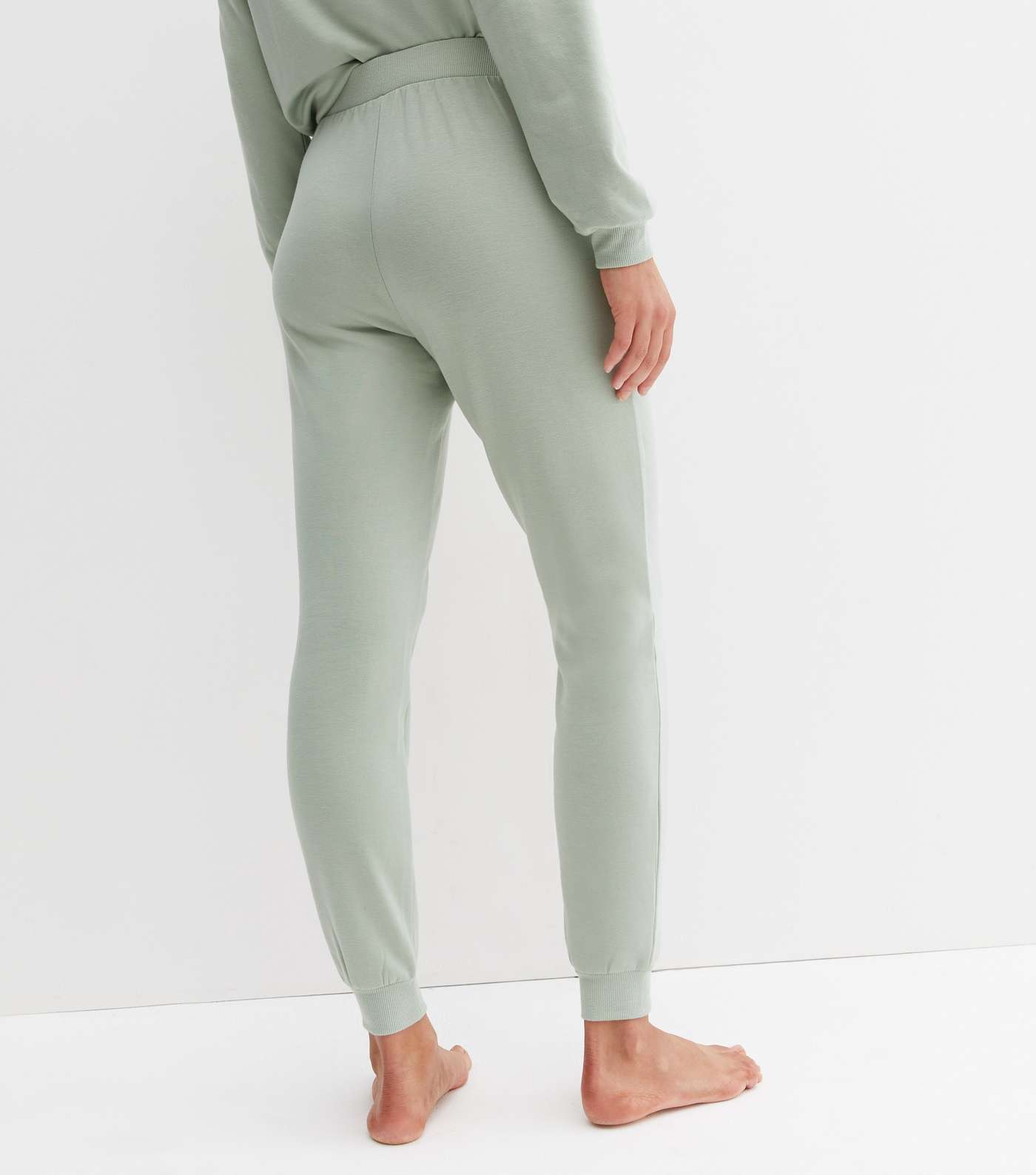 Light Green Chill Out Embroidered Lounge Joggers Image 4