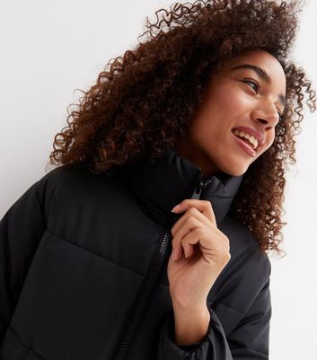New look boxy puffer jacket in black shop