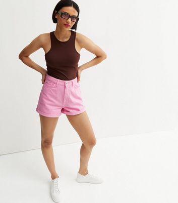 Blue B Rhinestone Ultra High Rise Short - Women's Shorts in Pink Acid |  Buckle