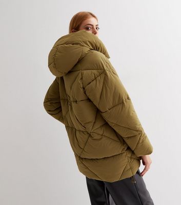 Mid length shop quilted jacket