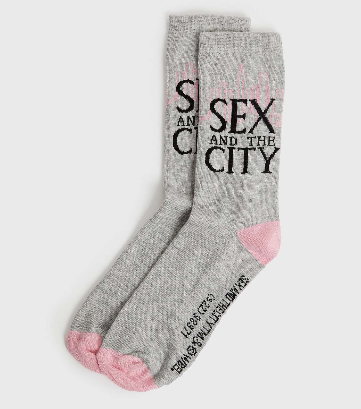 Grey Sex and the City Logo Socks