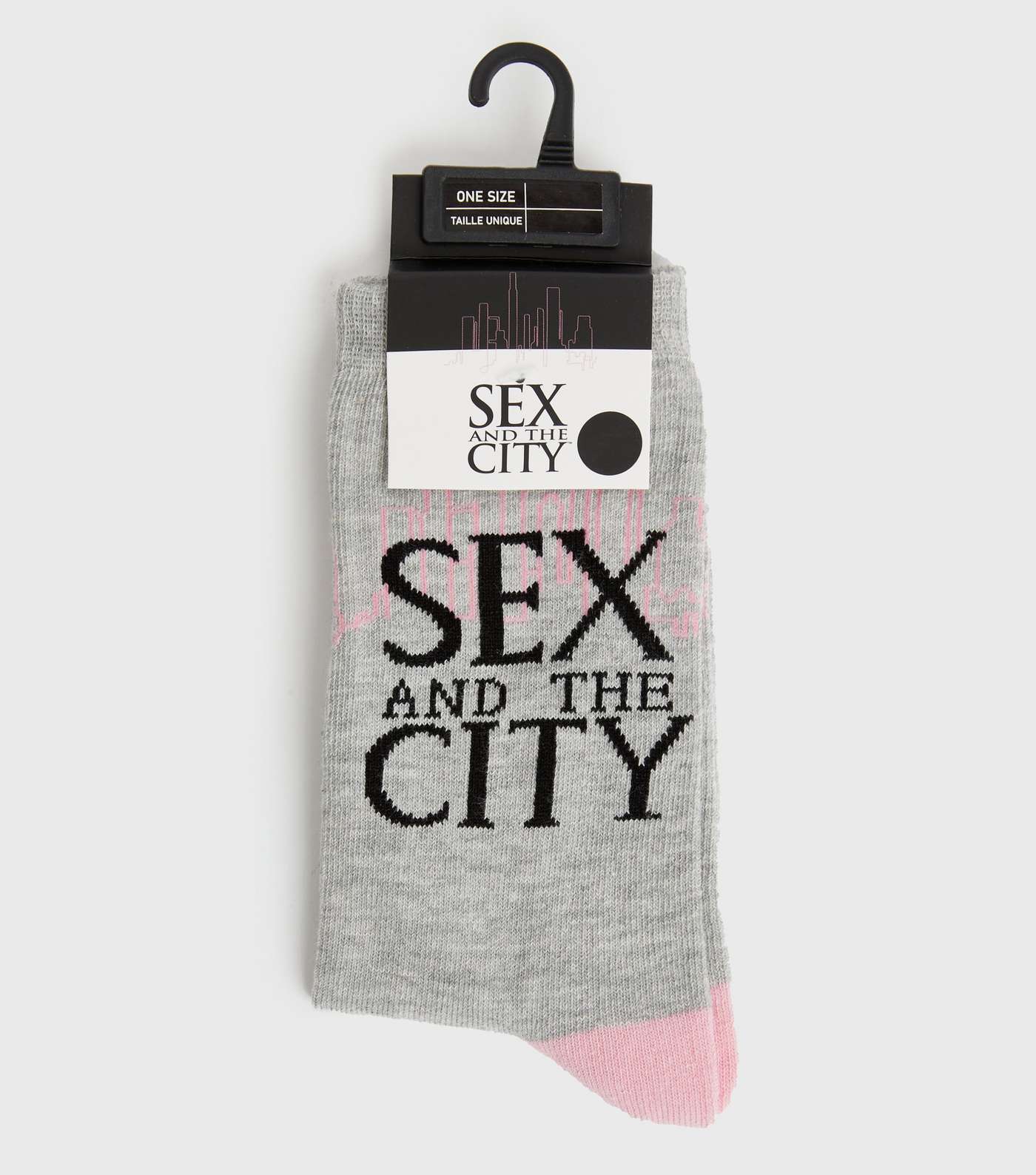 Grey Sex and the City Logo Socks Image 3
