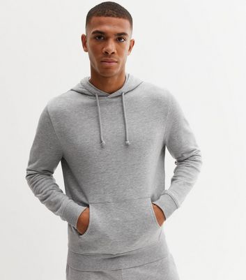 Grey marl hotsell hoodie mens