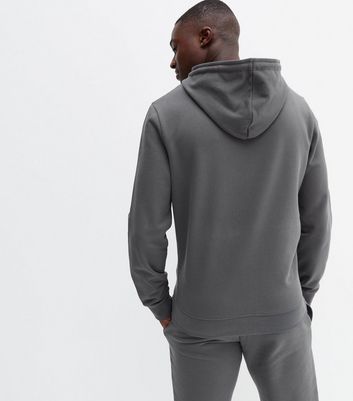 Grey hoodie outlet with black sleeves