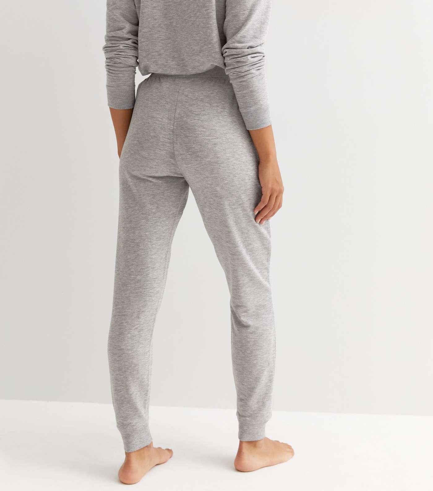 Grey Sequin Amour Logo Lounge Joggers Image 4