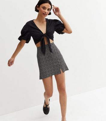 new look black mini skirt