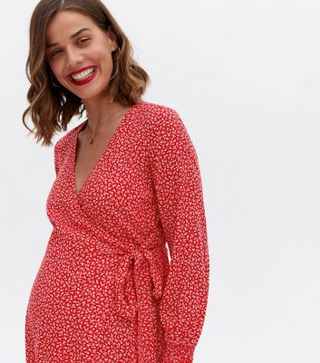 Click to view product details and reviews for Maternity Red Ditsy Floral Midi Wrap Dress New Look. Click to view product details and reviews for Maternity Red Ditsy Floral Midi Wrap Dress New Look.