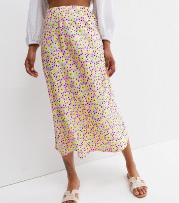 Pink crepe hotsell midi skirt