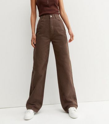Tall Dark Brown High Waist Adalae Wide 