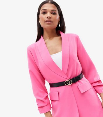 Hot pink sale longline blazer