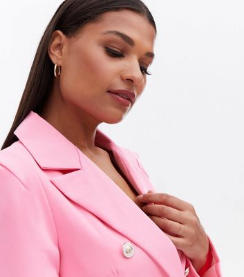 Click to view product details and reviews for Cameo Rose Bright Pink Puff Sleeve Blazer New Look.