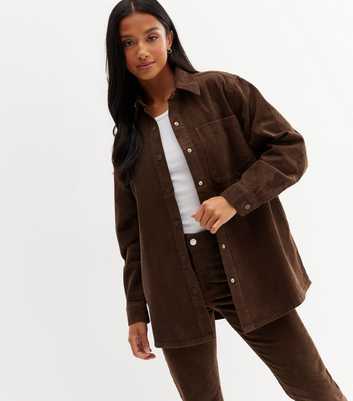 Petite Dark Brown Cord Jacket