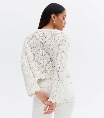 Cream on sale crochet jumper