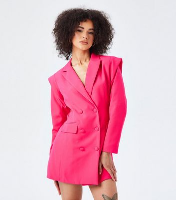 Urban Bliss Bright Pink Mini Blazer Dress New Look