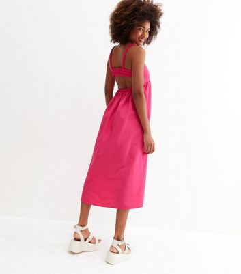 Warehouse sales pink dress