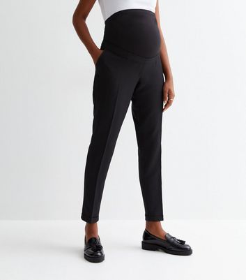 Black skinny maternity hot sale trousers