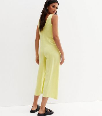 Mustard jumpsuit cheap new look