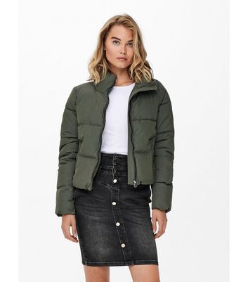 Dark green outlet cropped jacket