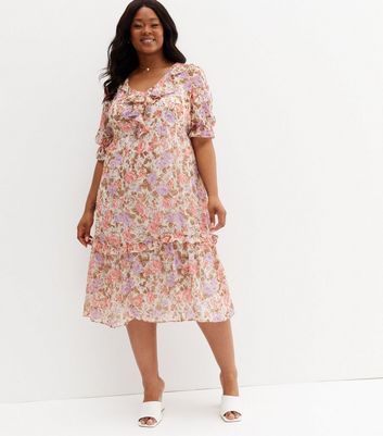 plus size ruffle dress