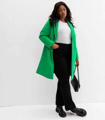 Topshop on sale green coat