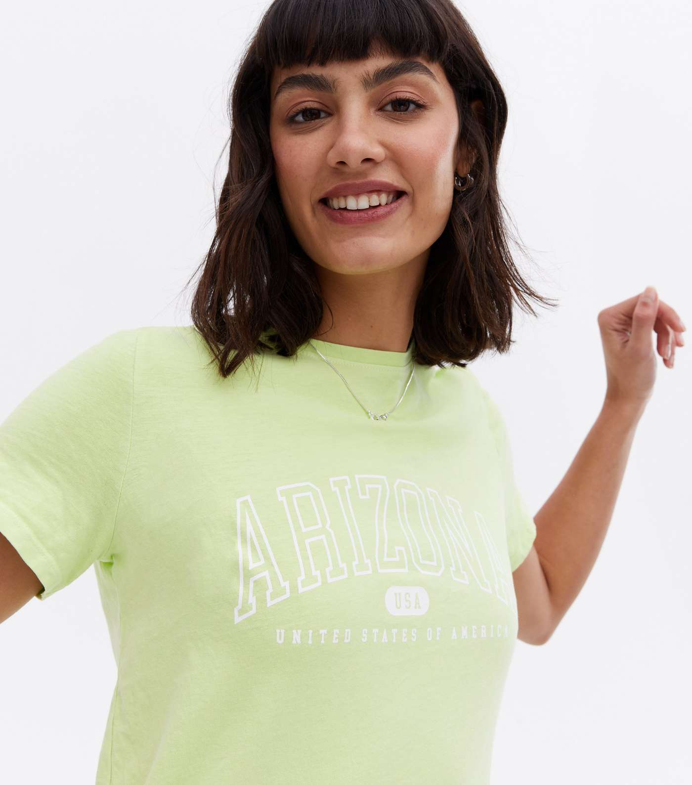Light Green Overdyed Arizona Varsity Logo T-Shirt Image 3