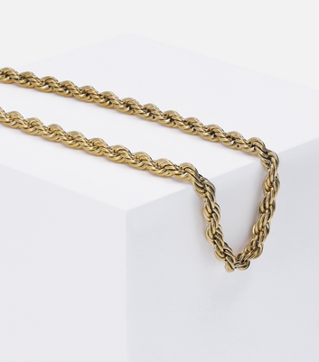 SIX Gold Rope Chain Necklace | New Look