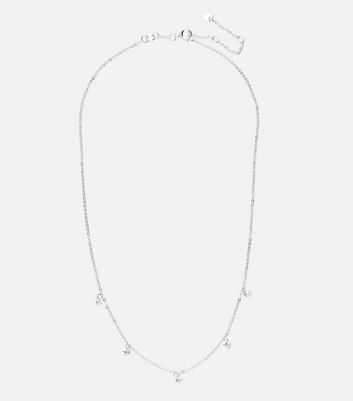 Damen Accessoires SIX Silver Gem Charm Necklace