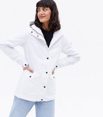 White cheap waterproof jacket