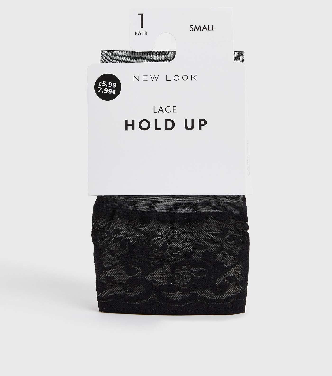 Black Lace Hold Ups Image 4