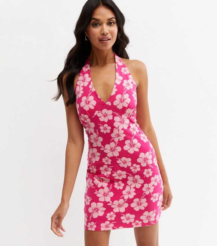 sachin and babi light blue dress Fransiska Burnout Halter Maxi Dress Pink