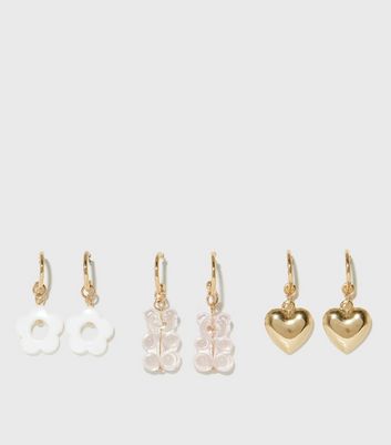 Gold Diamanté Large Circle Stud Earrings | New Look