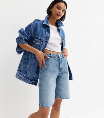 ONLY Pale Blue Denim High Waist Long 