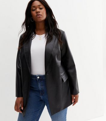 Women's black blazer hot sale jacket plus size