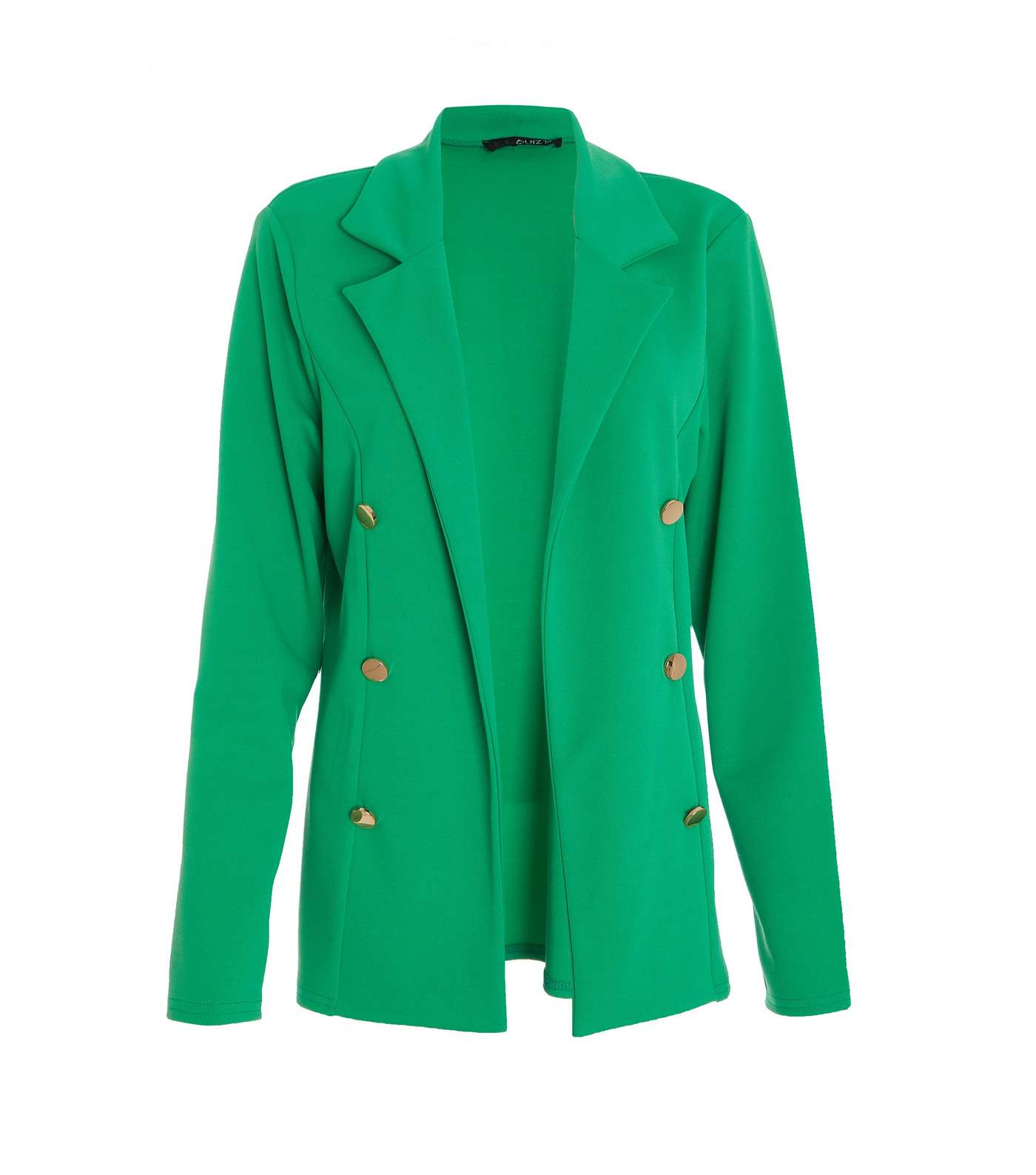 QUIZ Green Double Breasted Blazer Image 4