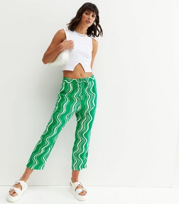 New look green online joggers