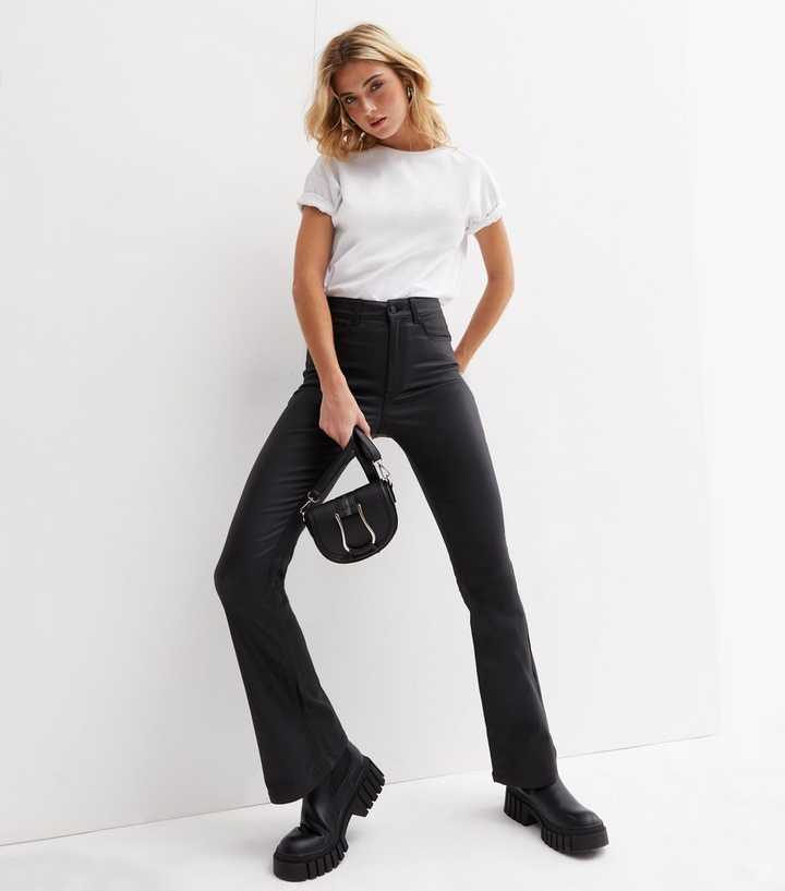 new look leather jeans