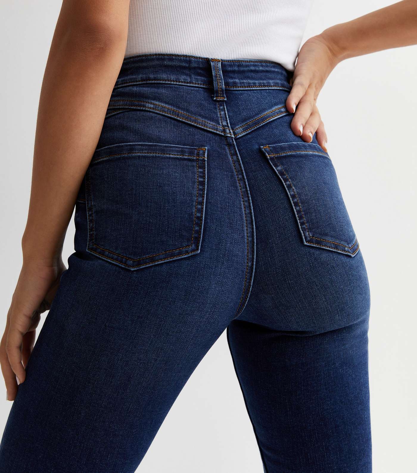 Navy Lift & Shape Jenna Skinny Jeans Image 3