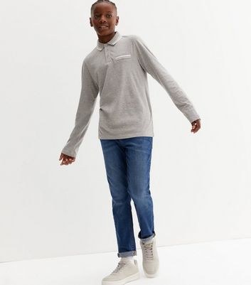 Boys long sleeve clearance polo